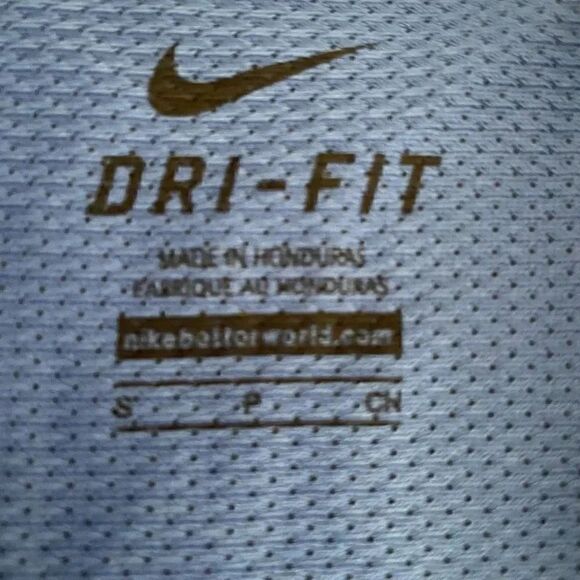 Nike Dry Fit “Lunardi’s” V-Neck Basketball Sporty Athletic Blue White Boys Men J - Picture 9 of 10